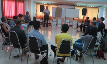  Joel teaching at Community Health Evangelism (CHE) training in Chiang Mai 