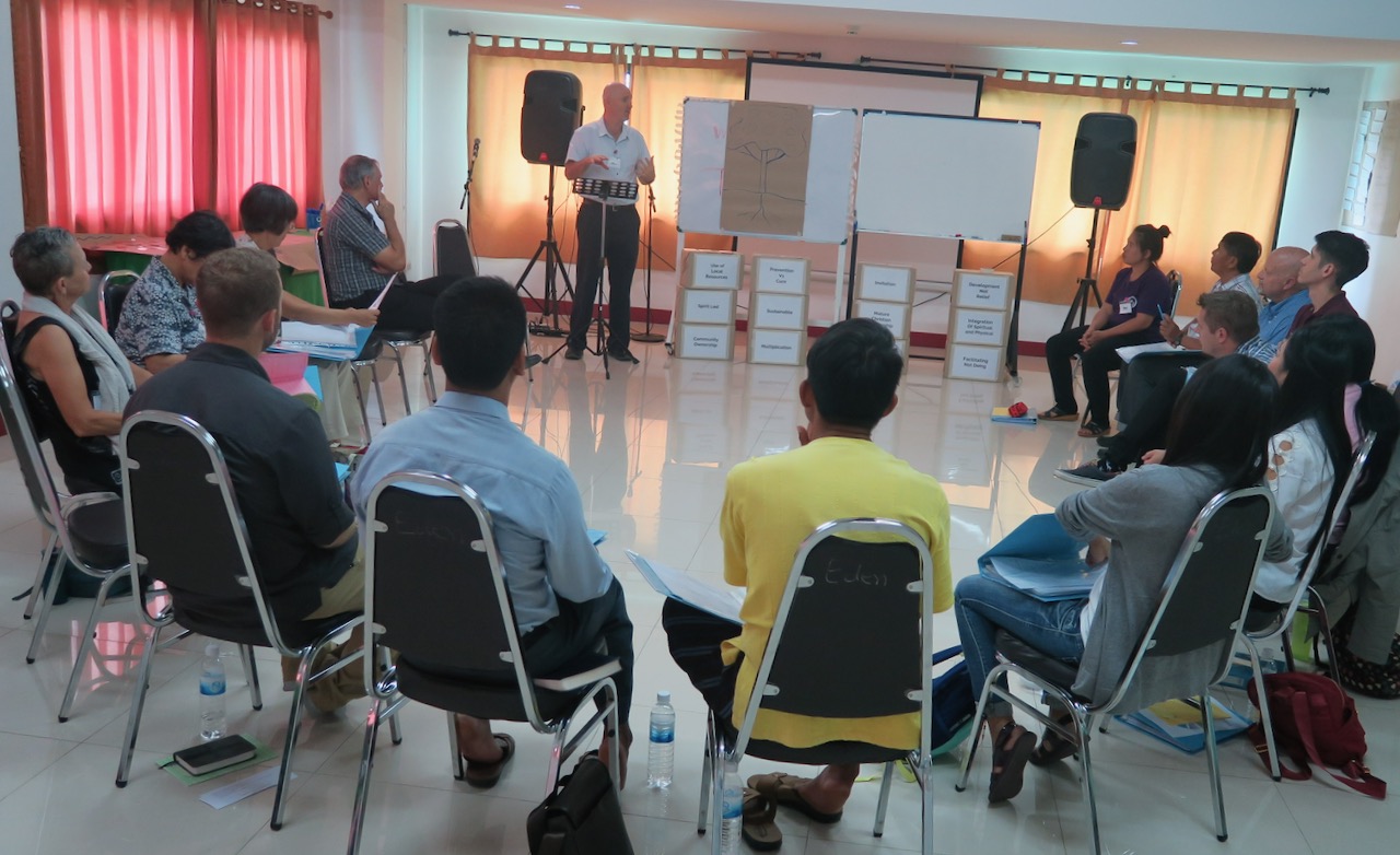  Joel teaching at Community Health Evangelism (CHE) training in Chiang Mai 