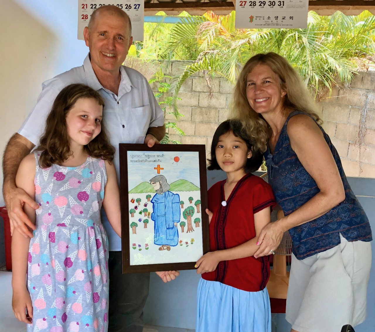  Visiting our Karen, Compassion Int'l. sponsor child (Janaya's age) near Maesot Thailand  